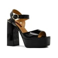 thumbnail image 4 of Zapatilla para Mujer Salamandra oficina Formal Charol negro 25, 4 of 6