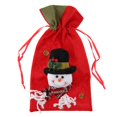 thumbnail image 2 of bolsa de regalo de Navidad con lazo bolsas de lazo fiesta de Navidad favorece Monigote de nieve Sunnimix Titular de caramelo de medias de Navidad, 2 of 8
