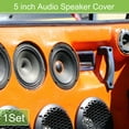 thumbnail image 2 of Unique Bargains 1 Set 5" Car Speaker Grills Cover Mesh Audio Subwoofer Protector with Mounting Screws Gold Tone Black, 2 of 8