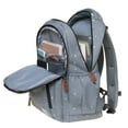 thumbnail image 4 of Mochila escolar KAUKKO para computadora portátil de 12 pulgadas 30 * 15 * 42 cm 18.9 L Gris, 4 of 5