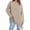 Khaki, variant on Women Long Sleeve T Shirt Casual Crew Neck Basic Top