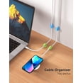 thumbnail image 2 of 12 Pack Fun Cable Holder Clips, Cord Organizer for Desk - Cord Clip, Wire Holder Organizer, Phone USB Charger Cable Holder, Wire Cord Management for Wall Car Desktop Nightstand (Colorful), 2 of 5