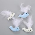 thumbnail image 4 of Whale Cat Toy Fake Feather Design Cute Cat Plush Toy Kitten Interactive Toy, 4 of 10