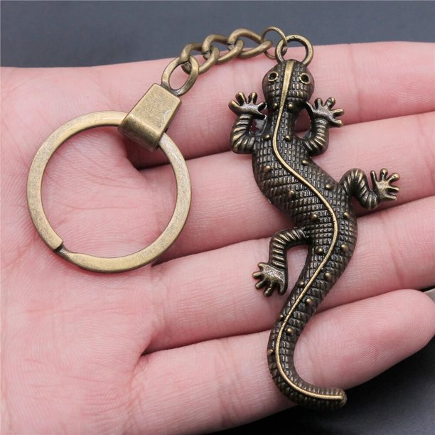 LLavero de moda para regalo, colgante de Animal, dragón, Gecko, lagarto, dinosaurio, serpiente, llavero de coche, soporte de anillo, recuerdo