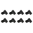 thumbnail image 1 of Uxcell 3.9" x 2" x 0.8" Rectangle Plastic Plug Tubing End Caps, 8Pcs Rectangular Tube Plug Square Tubing Post End Cap for Fence Pipe Post Cover Furniture Foot, Black, 1 of 6