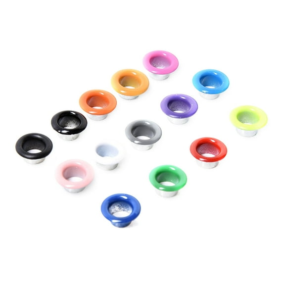 100 PCS Metal Grommets Macrame Cord Fabric Hole Punch Eyelets for