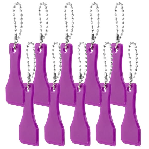 10 Pcs Lottery Spatula Scratch off Tool for Tickets Scraper Tools Key Fob Portable Card Scrapers