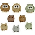 thumbnail image 2 of Dress It Up Buttons, Whoo, Craft & Sewing Embellishments, Plastic, Multi Color, 8 Pcs., 2 of 6