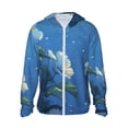 thumbnail image 1 of Fotbe Hibiscus Flowers Calm Water Chaqueta con Protección Solar UPF 50+ para Hombre y Mujer, Camisa con Capucha y Bolsillos-Small, 1 of 7