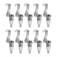 thumbnail image 5 of 10 Uds perchas de cuerda de alambre ganchos de exhibición ajustables de aleación de Zinc ganchos colgantes de riel de imagen para vallas publicitarias, 5 of 9