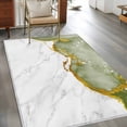 thumbnail image 3 of Green Gold Marble Area Rug 4'x6', Modern Abstract Marble Crack Texture Washable Non-Slip Rugs, Low Pile Large Carpet for Living Room Bedroom Dining Room Kitchen Office Indoor Mat, 3 of 9
