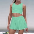 thumbnail image 5 of MEZZALL Girls Outfits Sets Toddler Playwear Active Summer Outfits Vest Romper Casual Sports Clothes For Kids 4-7 Comfortable Stretchy Waist Dailywear Birthday / XL, 5 of 9