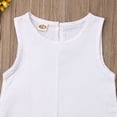 thumbnail image 2 of Seyurigaoka Baby Newborn Infant Romper Sleeveless Plain Jumpsuit Boys Girls Summer Outfits, 2 of 5