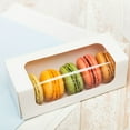 thumbnail image 2 of Cafe Vision 13 oz Rectangle White Paper Small Take Out Container - 6" x 2 1/2" x 2" - 200 count box, 2 of 2