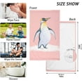 thumbnail image 3 of SKYSONIC 16"x28" Face Hand Towel Set, Penguin Standing Upright Cotton Washcloths, Quick-Dry Highly Absorbent Bath Towels 2 PCS for Bathroom Ktichen Travel SPA Gym, 3 of 7