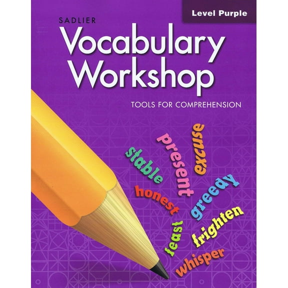 New - Sadlier Vocabulary Workshop Tools For Comprehension - Level Purple 9781421716428 1421716429