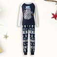 thumbnail image 1 of Family 2 Pieces Pajamas Set Christmas Style Snowman Snowflake Pattern Daily Suit, 1 of 9