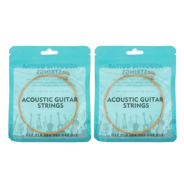 12pcs Strings de guitarra folclórica a prueba de oxidación que reemplazan la guitarra decorativa con cuerdas