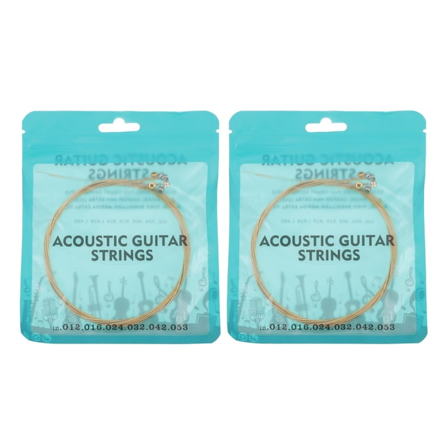 MasteelfCA 12Pcs Rust-proof Folk Guitar Strings Replacing Decorative Guitar Using Strings