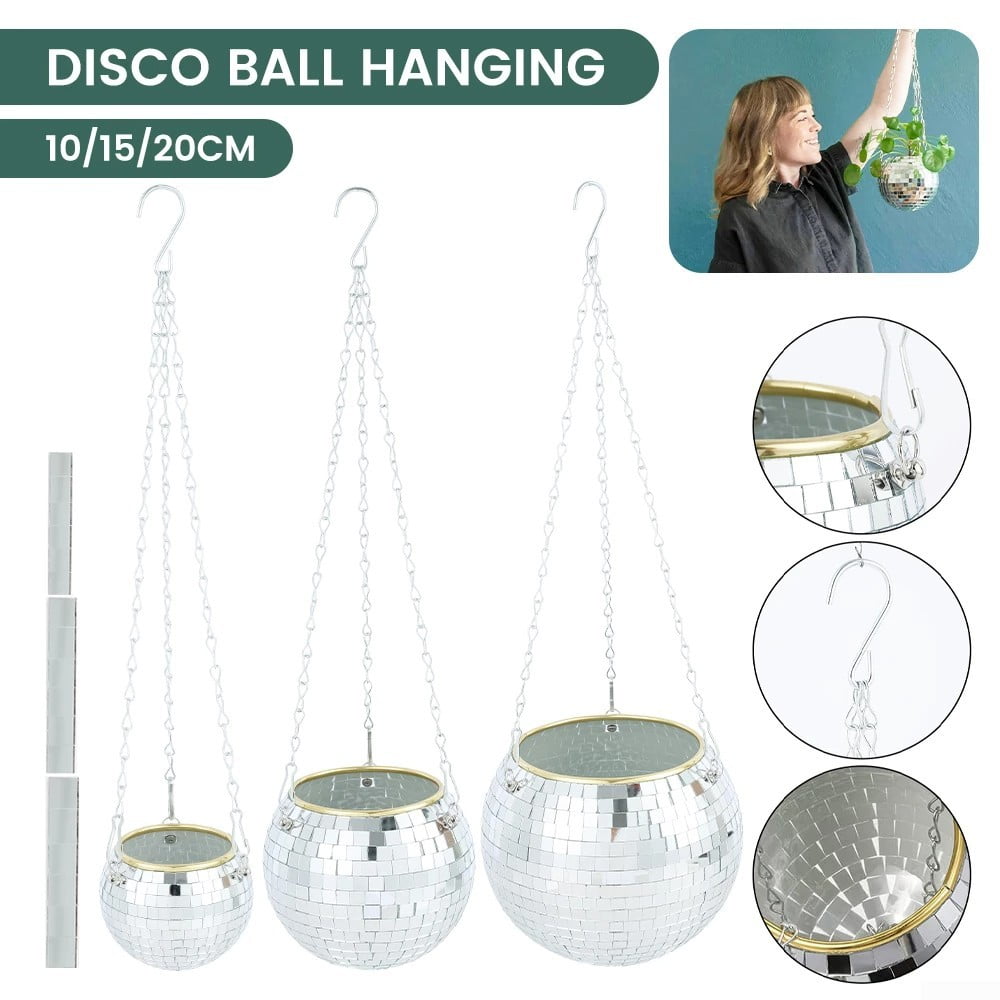 6inch Disco Ball Planter Disco Planter for Indoor Plants Disco Ball Plant Hanger Pots - 1