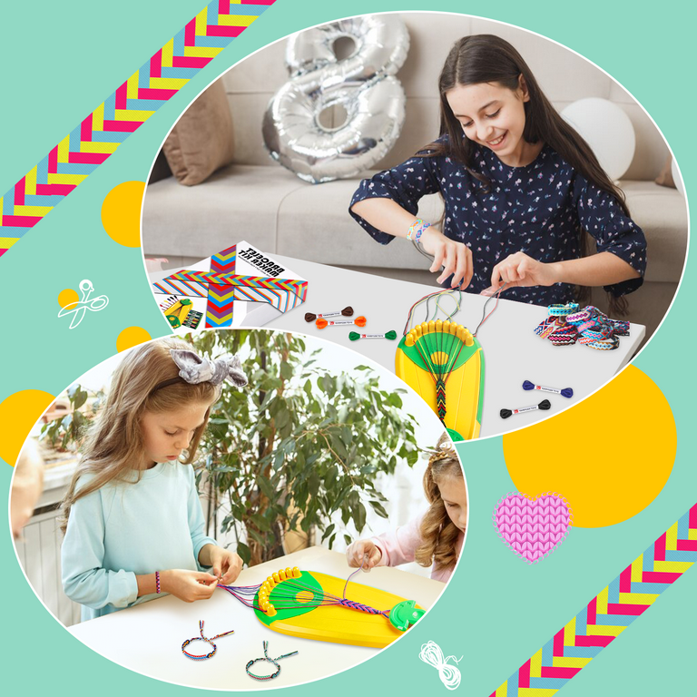 Friendship Bracelet Making Kit - Arts and Crafts for Kids Ages 8