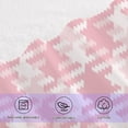 thumbnail image 4 of Coolnut Coral Pink Twill Plaid Bath Towels Set - 1 Bath Towel 1 Washcloth Extra Absorbent 100% Cotton Towels, Super Soft Bathroom Towels for Home, Hotel Washcloth Gift, 4 of 7