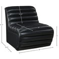 thumbnail image 3 of Meridian Furniture Vega Black Vegan Leather Accent Chair, 3 of 10