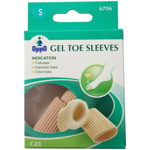 Oppo Gel Toe Sleeves, Small [6706] 3 Each