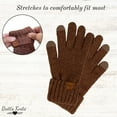 thumbnail image 3 of Britt's Knits Warm Knitted Gloves With Tech-Compatible Fingertips - Brown (Women's), 3 of 7