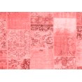 thumbnail image 1 of Ahgly Company Indoor Rectangle Patchwork Red Transitional Area Rugs, 6' x 9', 1 of 4