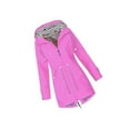 thumbnail image 2 of Veste à Capuche Douce pour Femme Imperméable Pluie Automne Manches Bras Manteau Extérieur Rose m, 2 of 4