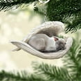 thumbnail image 3 of Pet Enthusiasts Cat Dog Angel Pendant Keychain Car Keychain Acrylic Flat Animal Keychain, 3 of 3