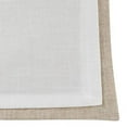 thumbnail image 4 of Fennco Styles Moldura Collection Classic Double Layer Linen Blend 13 x 19 Inch Placemats, Set of 4 – Ivory Placemats for Banquets, Wedding, Special Events and Home Décor, 4 of 4