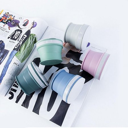 

Merotable 170ml Portable Silicone Retractable Folding Cup Outdoor Travel Camping Cup Collapsible Drinkware Cup Home Kitchen Supplies