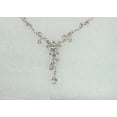 thumbnail image 3 of Faship Gorgeous Clear Rhinestone Crystal Floral Necklace Earrings Set, 3 of 5