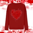 thumbnail image 5 of Sentmoon Chandail en Molleton Décontracté Sans Capuche à Imprimé Cœur pour Femmes, Grande Taille Manches Longues Col Rond Pulls d'Automne Offres du Jour Liquidation, 5 of 5