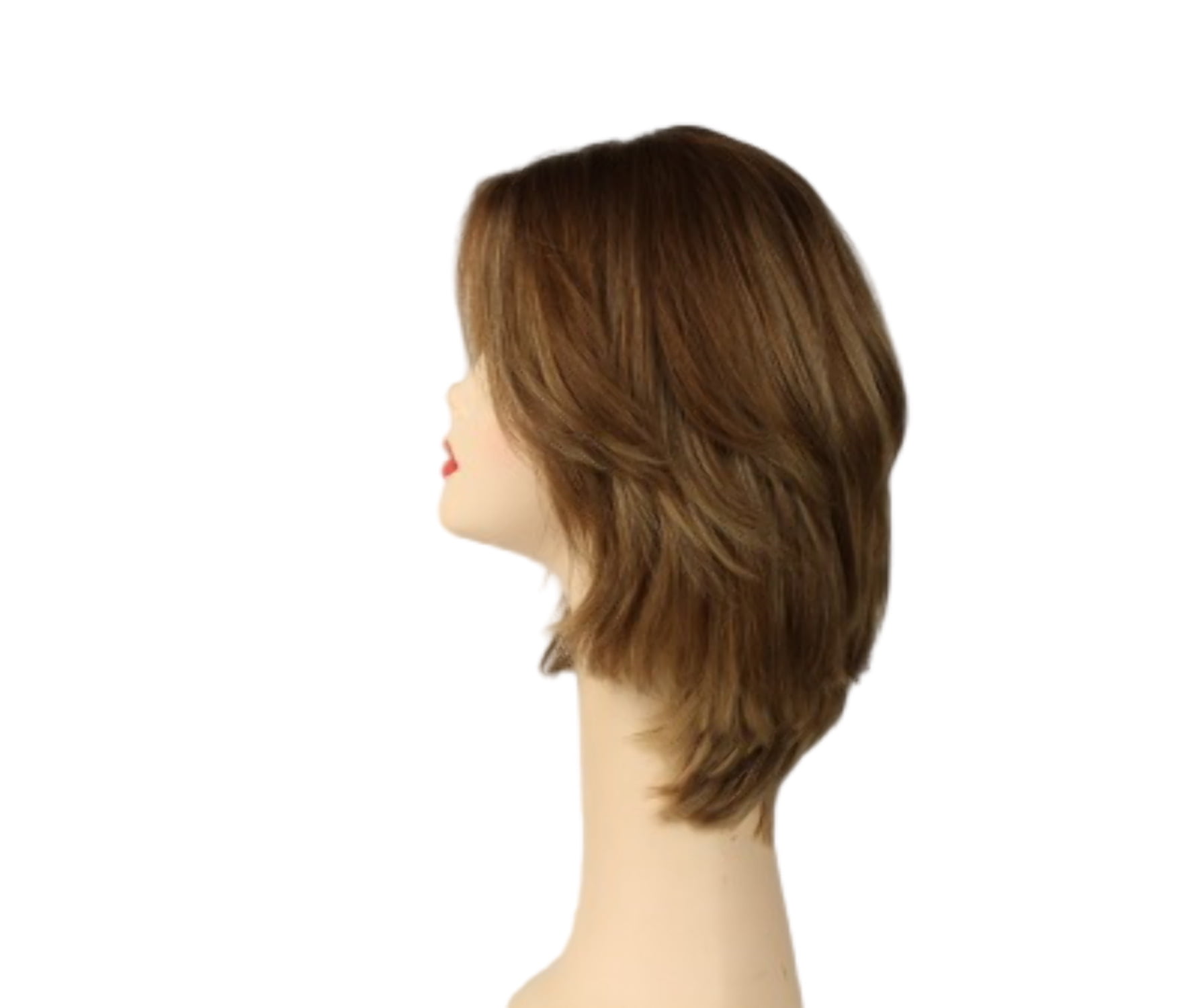 European Human Hair Freeda Wig Regina Blonde With Highlights 16-10 Multi-Directional Skin Top Size M