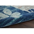 thumbnail image 5 of Serene Modern Botanical Navy/Light Blue 5'3" x 7'3" Area Rug, (5' x 7'), 5 of 6