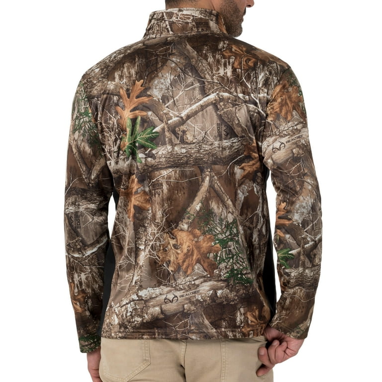 Realtree Men's Performance Bonded Quarter (1/4) Zip Jacket - Walmart.com