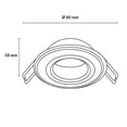 thumbnail image 5 of Estevez luminario LED empotrable ROUND, 3 Watts, 3000K luz cálida, aluminio, fijo, 5 of 5