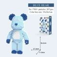 thumbnail image 1 of Toys For Kids Gift Color Net Red Love Violent Bear Series Assemble Building Block Toy Model Bricks With Lighting Set Antistress G220524, 1 of 7