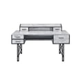 thumbnail image 1 of Acme Furniture Safea Writing Desk, Weathered White and Black, 1 of 2