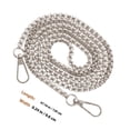 thumbnail image 2 of IDEANATEGRATE Para Bolso De Mano En Metal Plateado Decorativa Desmontable Para Bolsos Y Tote, 2 of 7