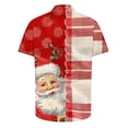 thumbnail image 4 of Elvqul Shirts for Men Casual Christmas Short Sleeve Trendy Graphic Mens Shirts Button up, 4 of 5