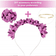 thumbnail image 3 of Diademas de Metal liso para mujer, diadema para el cabello artesanal, marco de alambre de acero fino en blanco, diademas para la cabeza, regalo de Navidad, 3 of 5