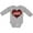 AC-Heather Grey, variant on Inktastic Valentine Buffalo Plaid Love Boys or Girls Long Sleeve Baby Bodysuit