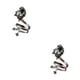 thumbnail image 3 of Jumpingount Adjustable Size Rings Student Trend Men Party Accessories Stereoscopic Alloy Daily Holiday Ring  Supply Jewelry Opening Como se muestra 2piezas, 3 of 6
