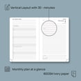 thumbnail image 3 of POPRUN 2025 Daily Planner A5-5.5" x 8.5" Planners & Appointment Book, Hardcover with Storage Pocket, Monthly Tabs, Pen Holder - Burgundy, 3 of 6