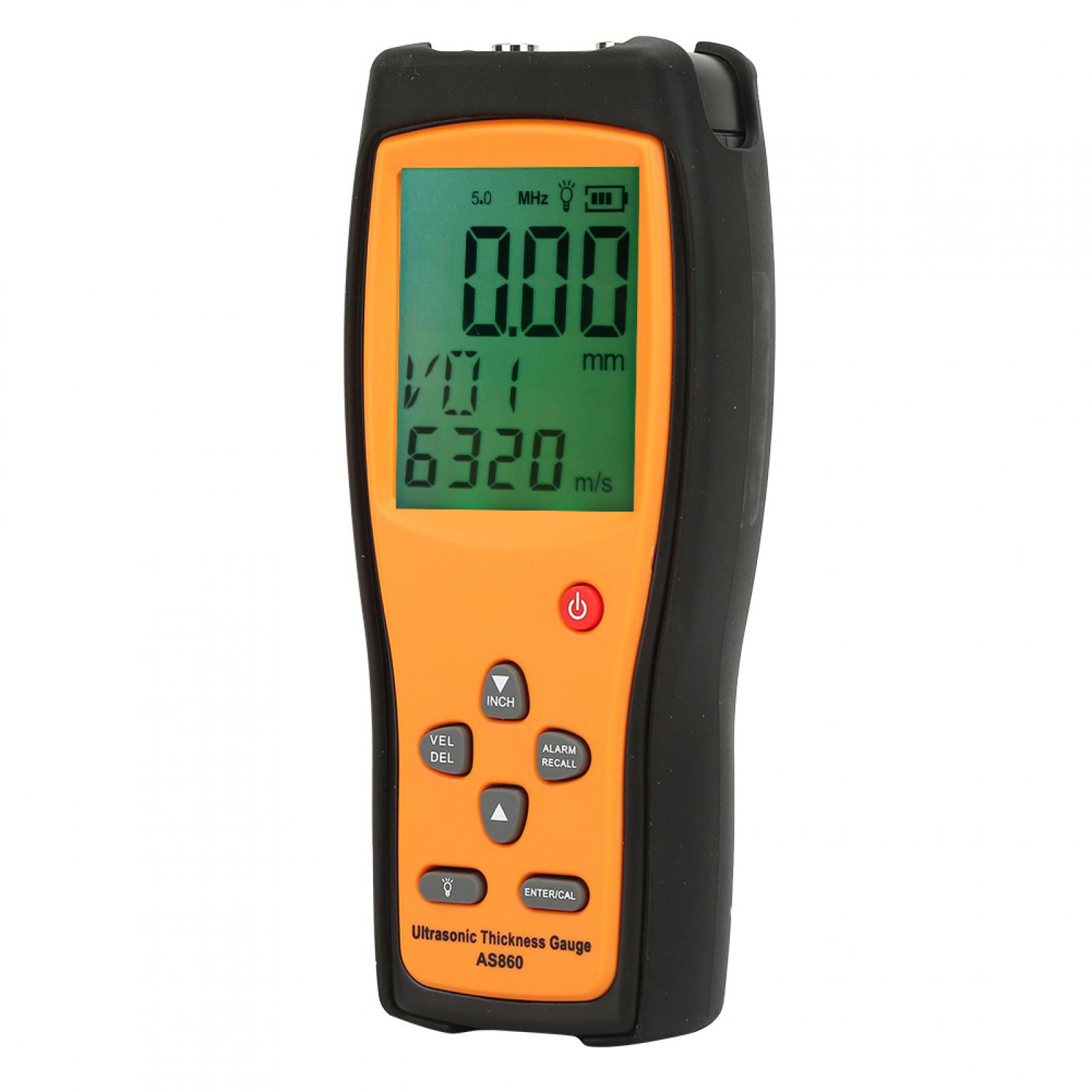 LCD Tester Backlight Thickness Gauge with Measuring Range 1.0 to 300.0mm and Storage Box for Glass Plastic Metal 