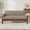 Brown, variant on Modern 2-Seater Loveseat Sofa 72.8" with Armrest Pillows, Green Berber Fleece Couch for Living Room, Small Space, Solid Rubberwood Frame, Minimalist Style